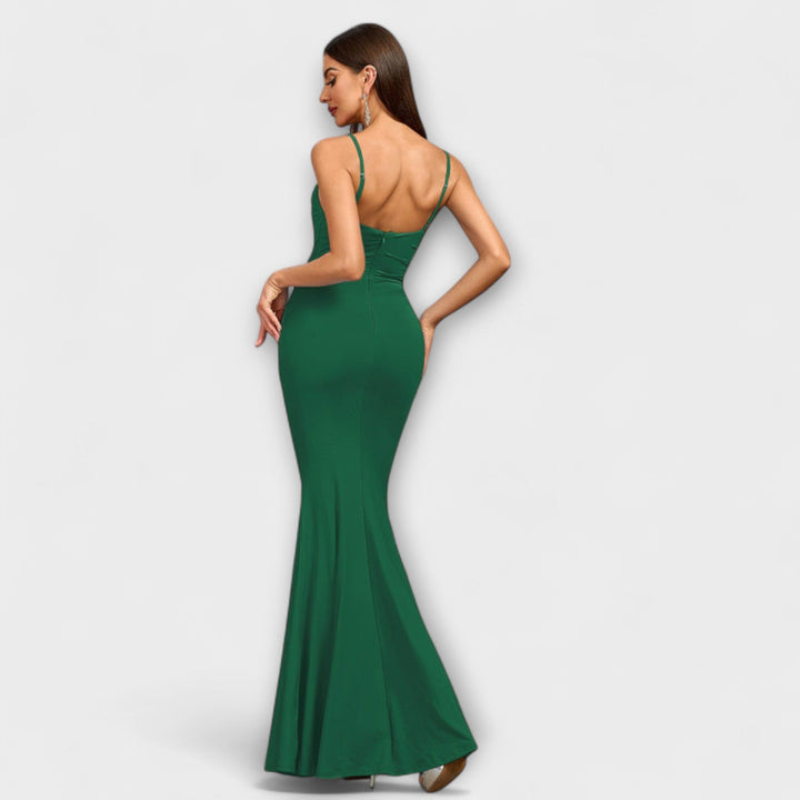 Mode Lumiére™ Callie - Robe Élégante avec Volants