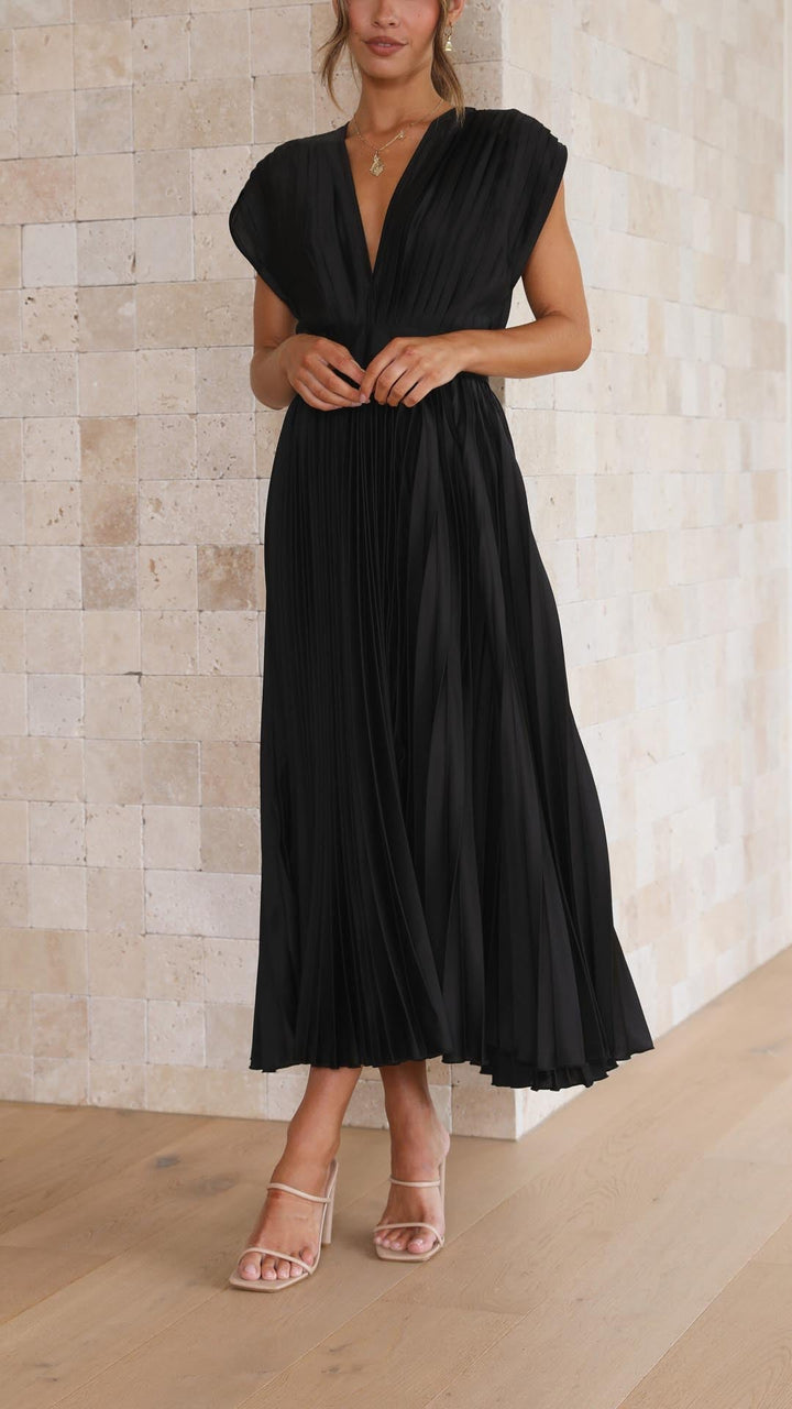 Mode Lumiére™| Robe Élégante en Plis