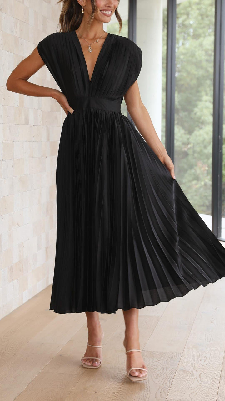 Mode Lumiére™| Robe Élégante en Plis