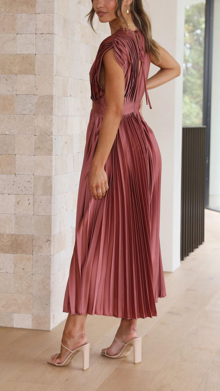 Mode Lumiére™| Robe Élégante en Plis