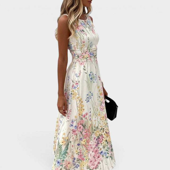 Noémie | Robe midi fleurie élégante