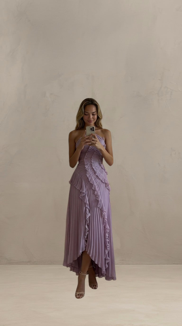 ISADORA | ROBE MAXI ÉLÉGANTE ASYMÉTRIQUE