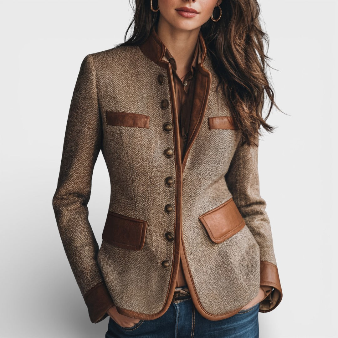 Beatrica | Blazer en tweed élégant