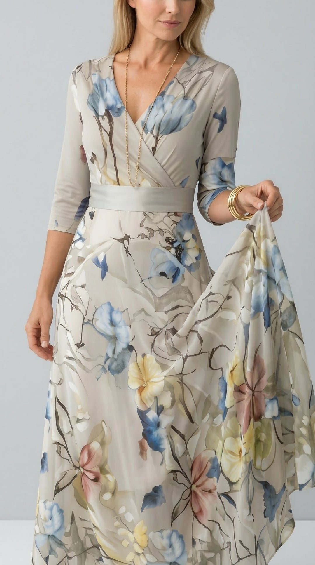 Lillian | Robe Maxi Fluide Style Enveloppant