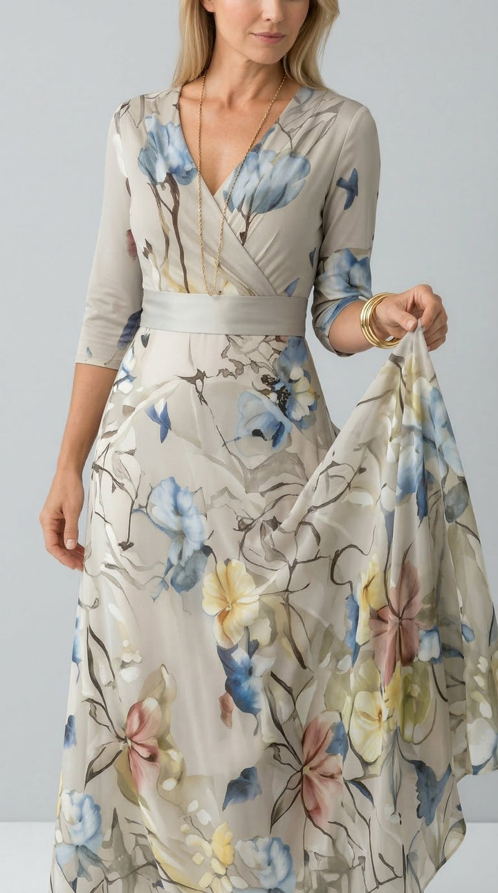 Lillian | Robe Maxi Fluide Style Enveloppant
