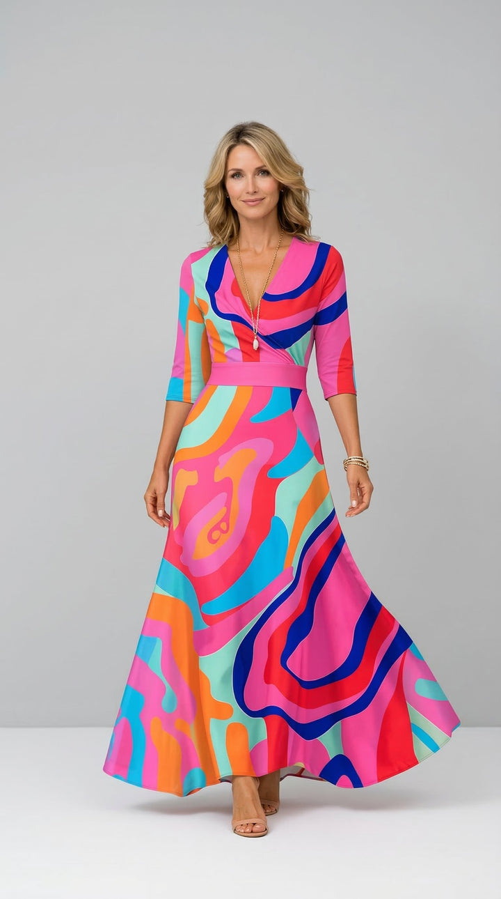 Lillian | Robe Maxi Fluide Style Enveloppant