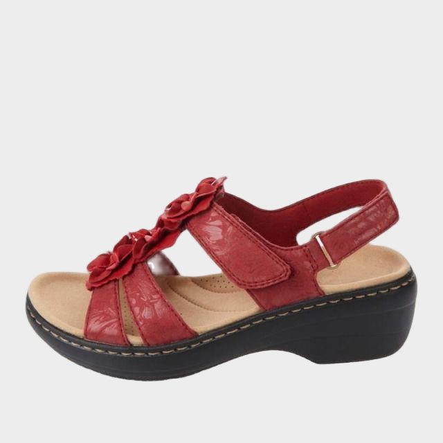 Mode Lumiére™ Sandales Bordo – orthopédiques