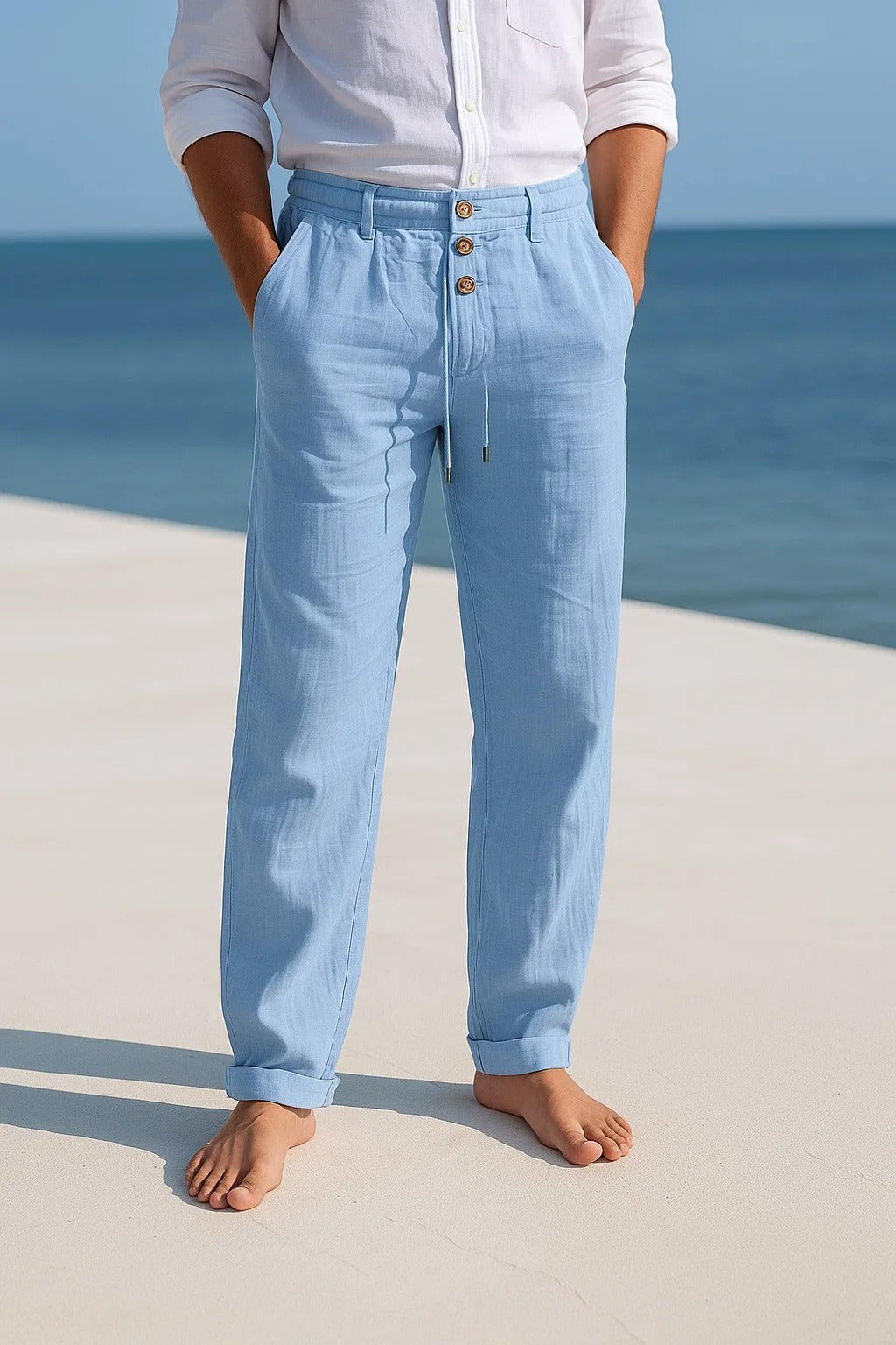 Mode Lumiére™  | Pantalon en lin élégant pour l’été