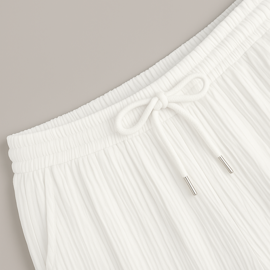 Mode Lumiere™| Ensemble Coordonné Blanc Luxe PureEase Été