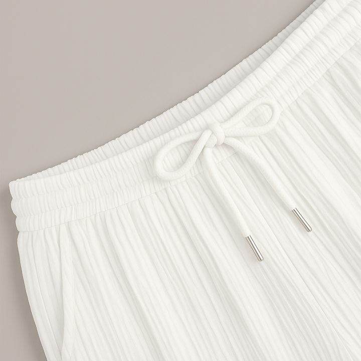 Mode Lumiere™| Ensemble Coordonné Blanc Luxe PureEase Été