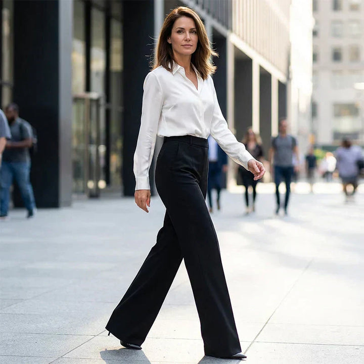 Amelia | Pantalon taille haute flatteur