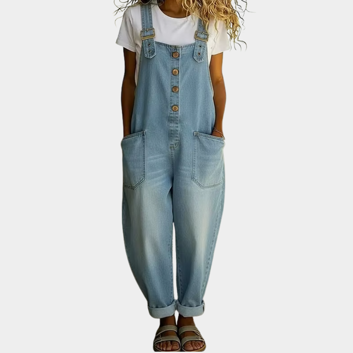 Mae - Salopette Denim Polyvalente