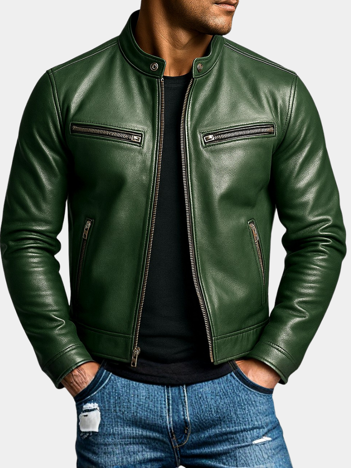 VESTE MOTARD CLASSIQUE POUR HOMME