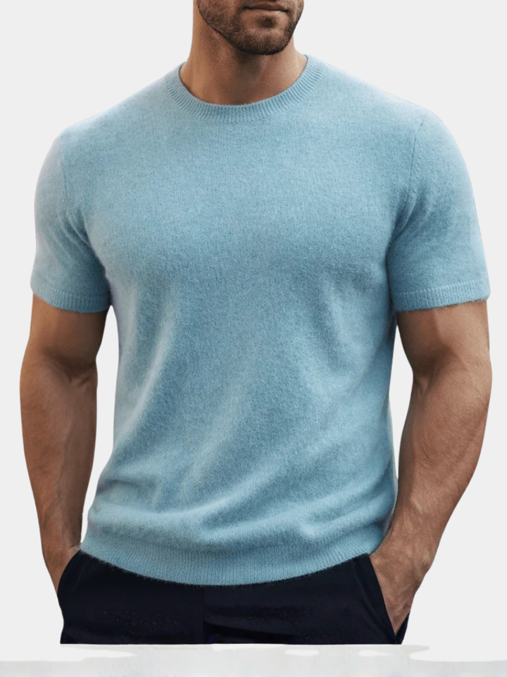 LAURENT MONACO | T-SHIRT EN MAILLE REFINÉ POUR HOMMES