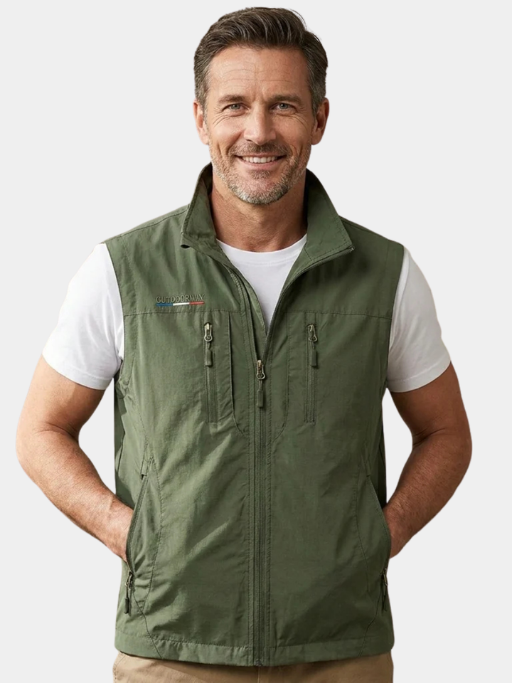 LAURENT MONACO | VESTE UTILE ZIPPÉE POUR HOMMES