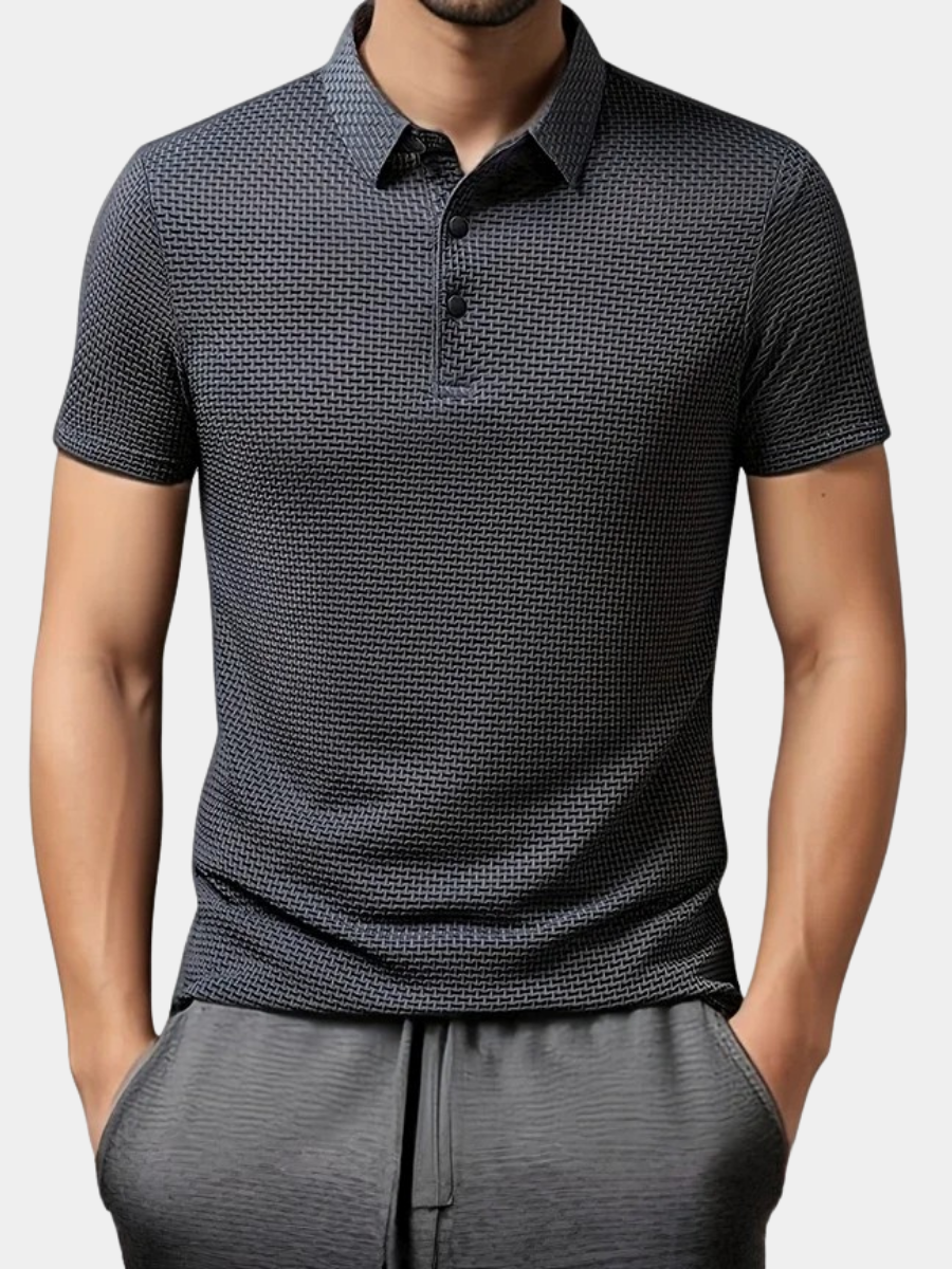 LAURENT MONACO | POLO TRICOTÉ À MANCHES COURTES POUR HOMMES