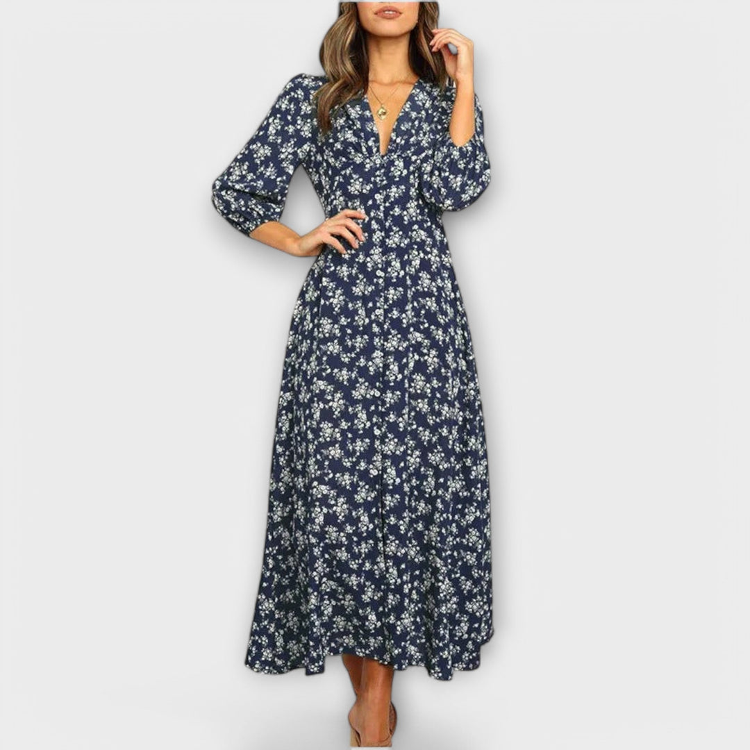 Robe maxi à motifs floraux pour femmes