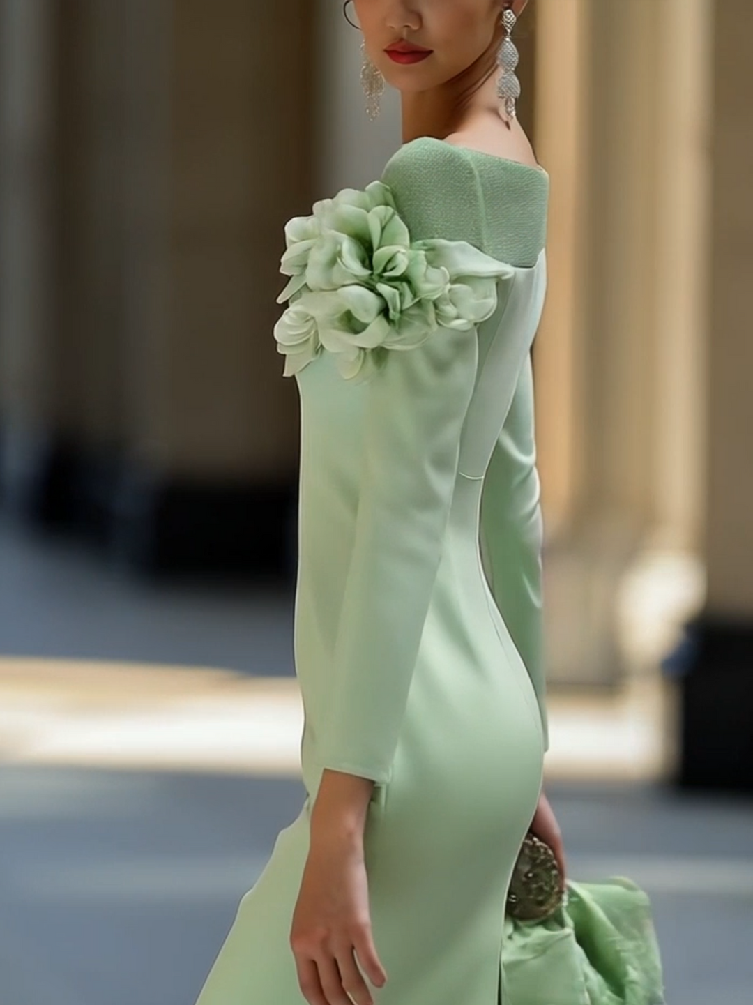 Mode Lumiére™| ROBE DE LUXE ÉPAULES DÉNUDÉES