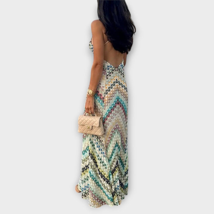 Remi - Maxi robe avec motif en chevrons colorés de Missoni
