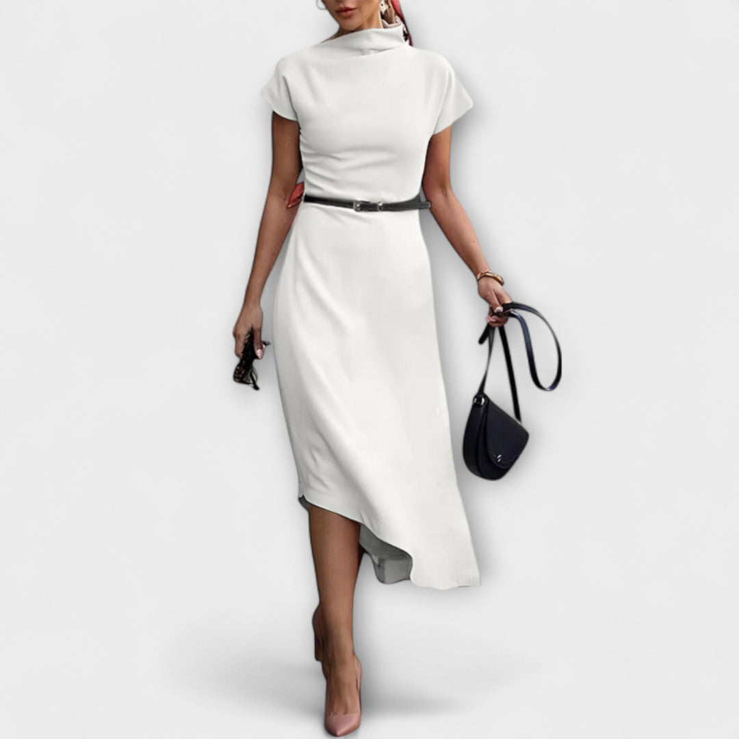 Amelia - Robe de ville asymétrique