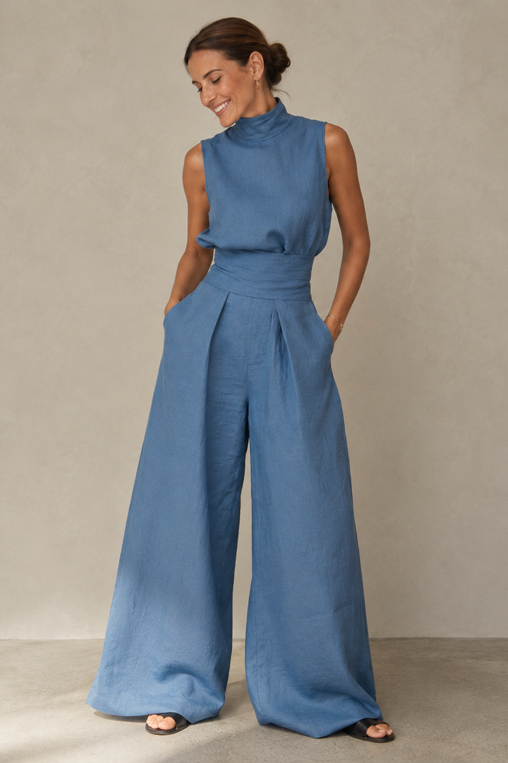 Mode Lumiére™| Combinaison Bambou Lin, Fluide et Élégante