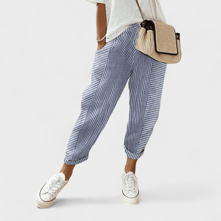 Lucía | Pantalons Rayés avec Style