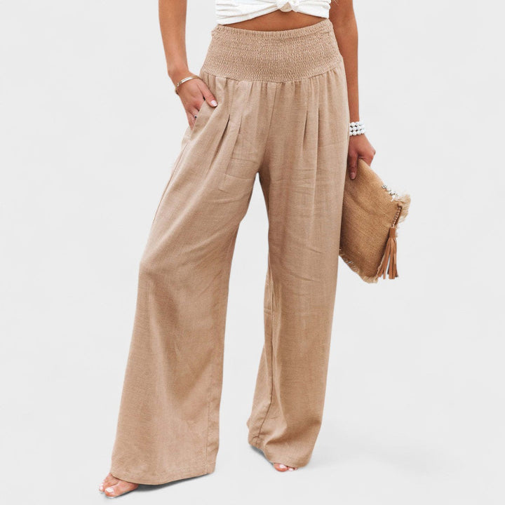 Susana | Pantalons Amples en Coton et Lin