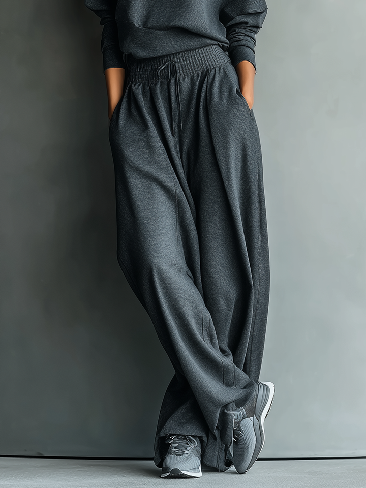 Emma | Ensemble en Tricot Col Montant Pantalon Large