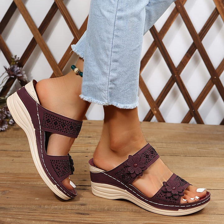 Mode Lumiére™| Sandales Confort Compensées Rosalie