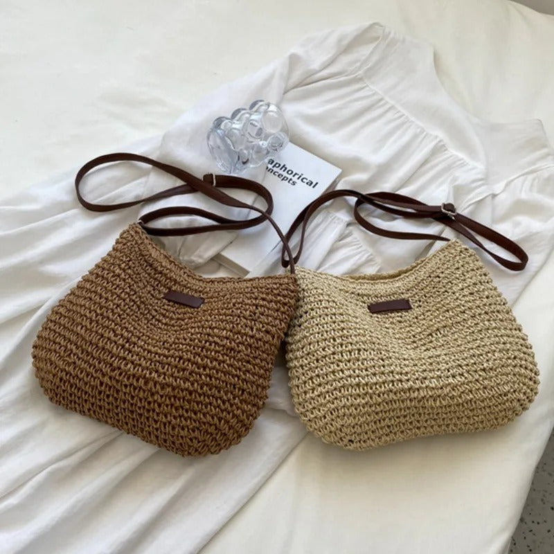 Camille | Sac Tressé Élégant à Anses Rondes