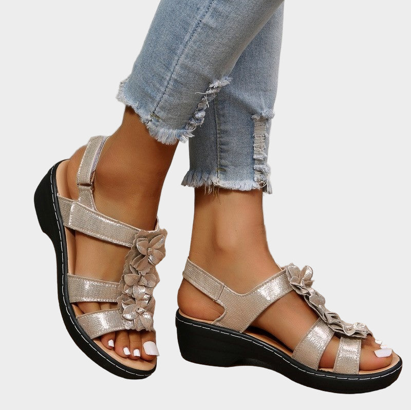 Mode Lumiére™ Sandales Bordo – orthopédiques