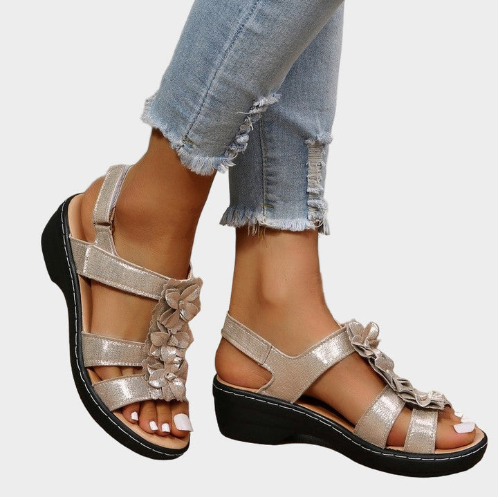 Mode Lumiére™ Sandales Bordo – orthopédiques