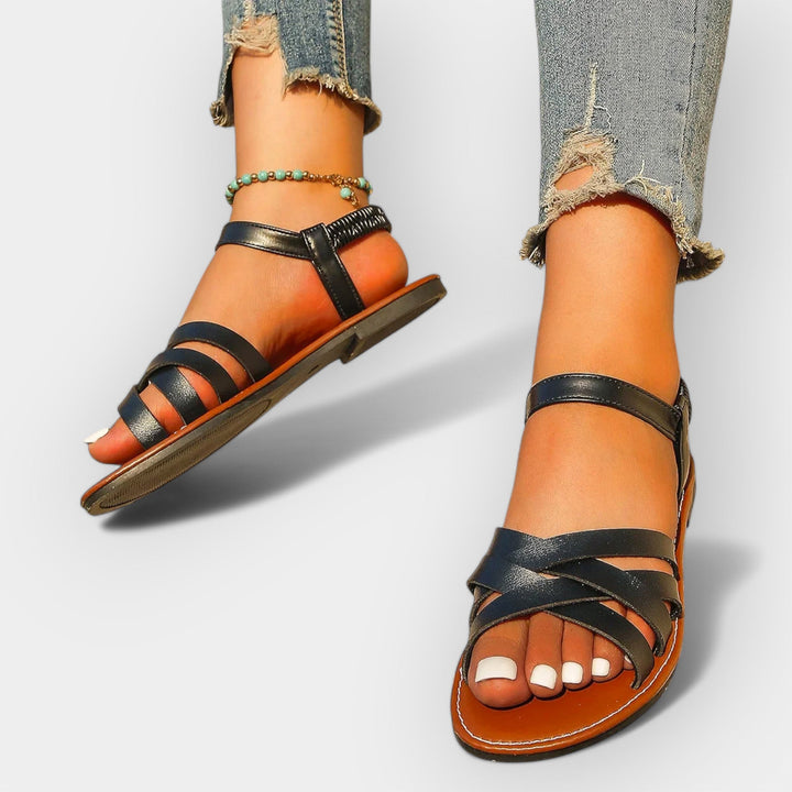 Mode Lumiére™ Sandales faites à la main avec des sangles réglables