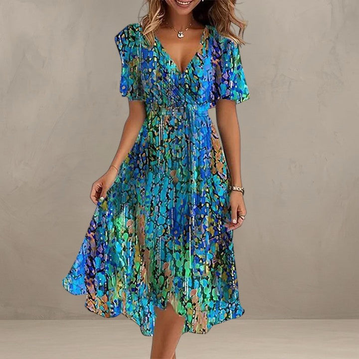 YADA | ROBE ÉLÉGANTE ET COLORÉE
