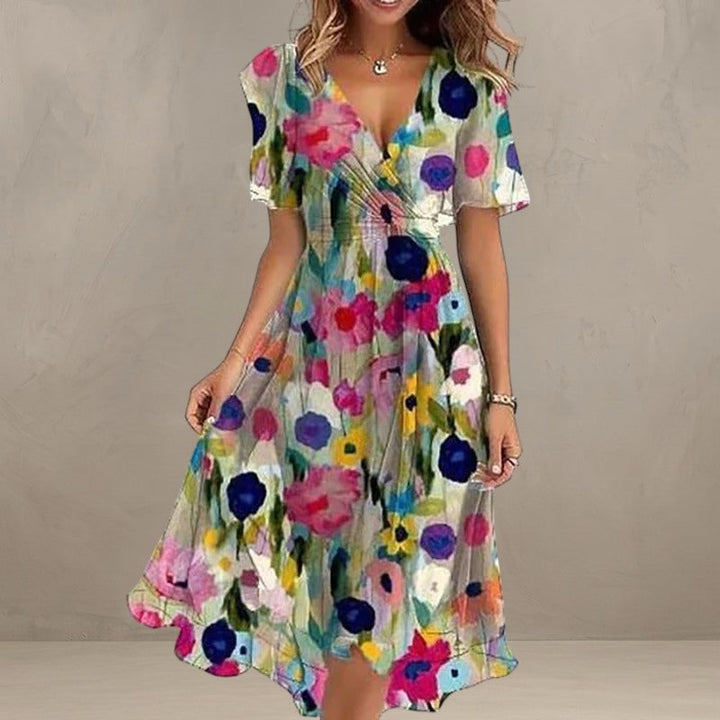 YADA | ROBE ÉLÉGANTE ET COLORÉE