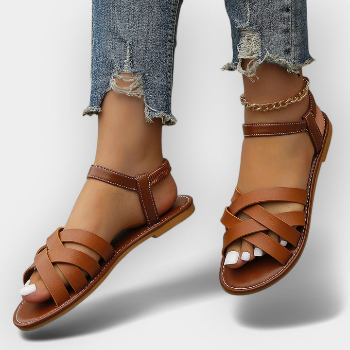 Mode Lumiére™ Sandales faites à la main avec des sangles réglables