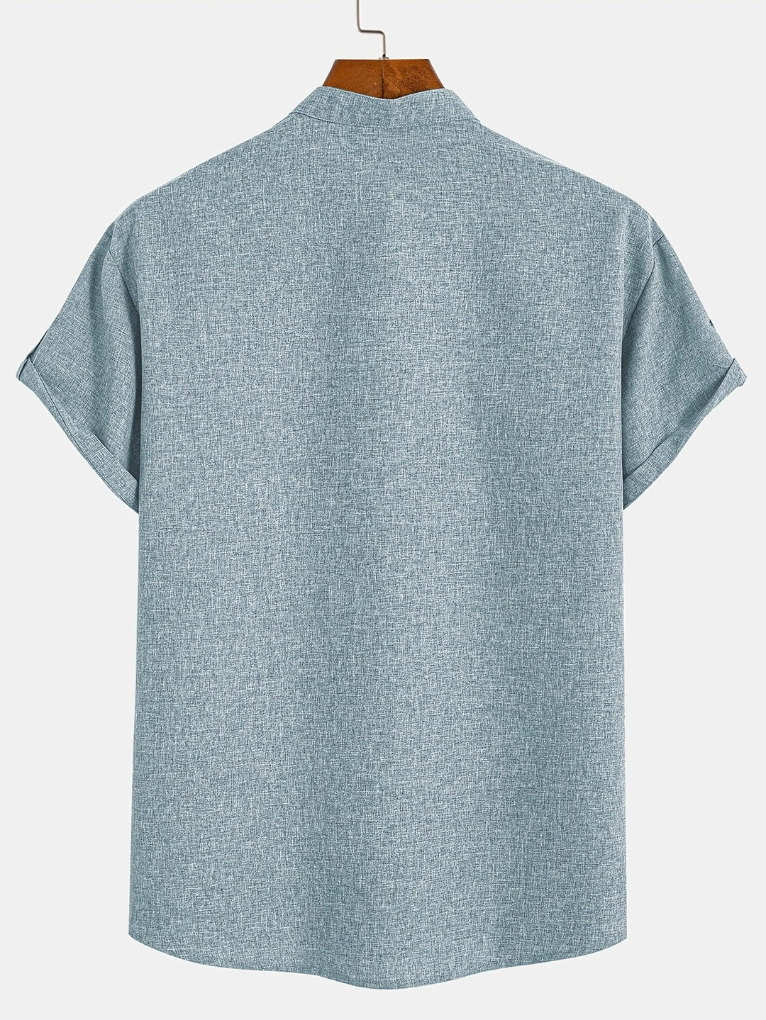Leblanc™ | Chemise élégante à manches courtes et col montant