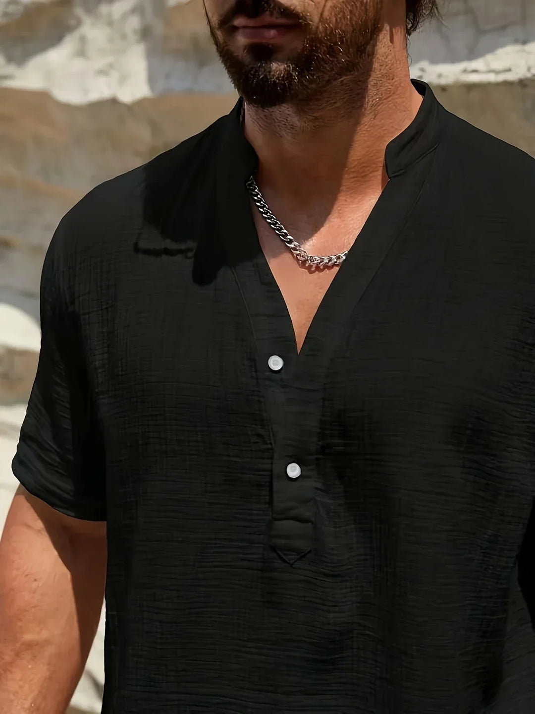 Leblanc™ | Chemise d’été élégante à col montant