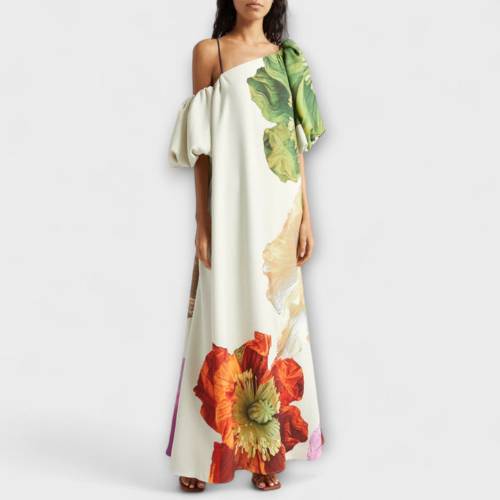 Melodija - Robes maxi asymétriques à fleurs