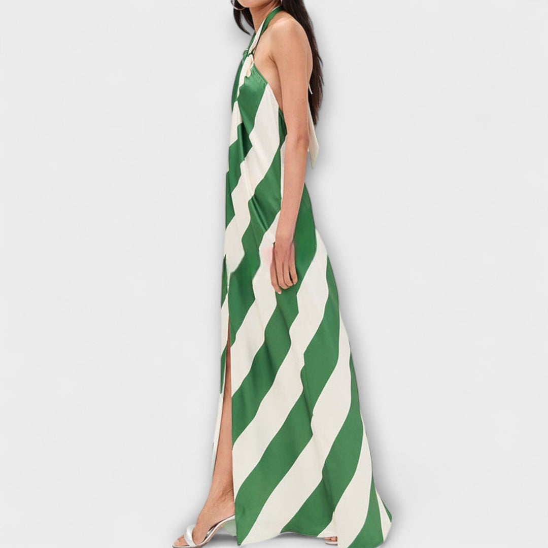Marlowe - Robe maxi à rayures et dos nu