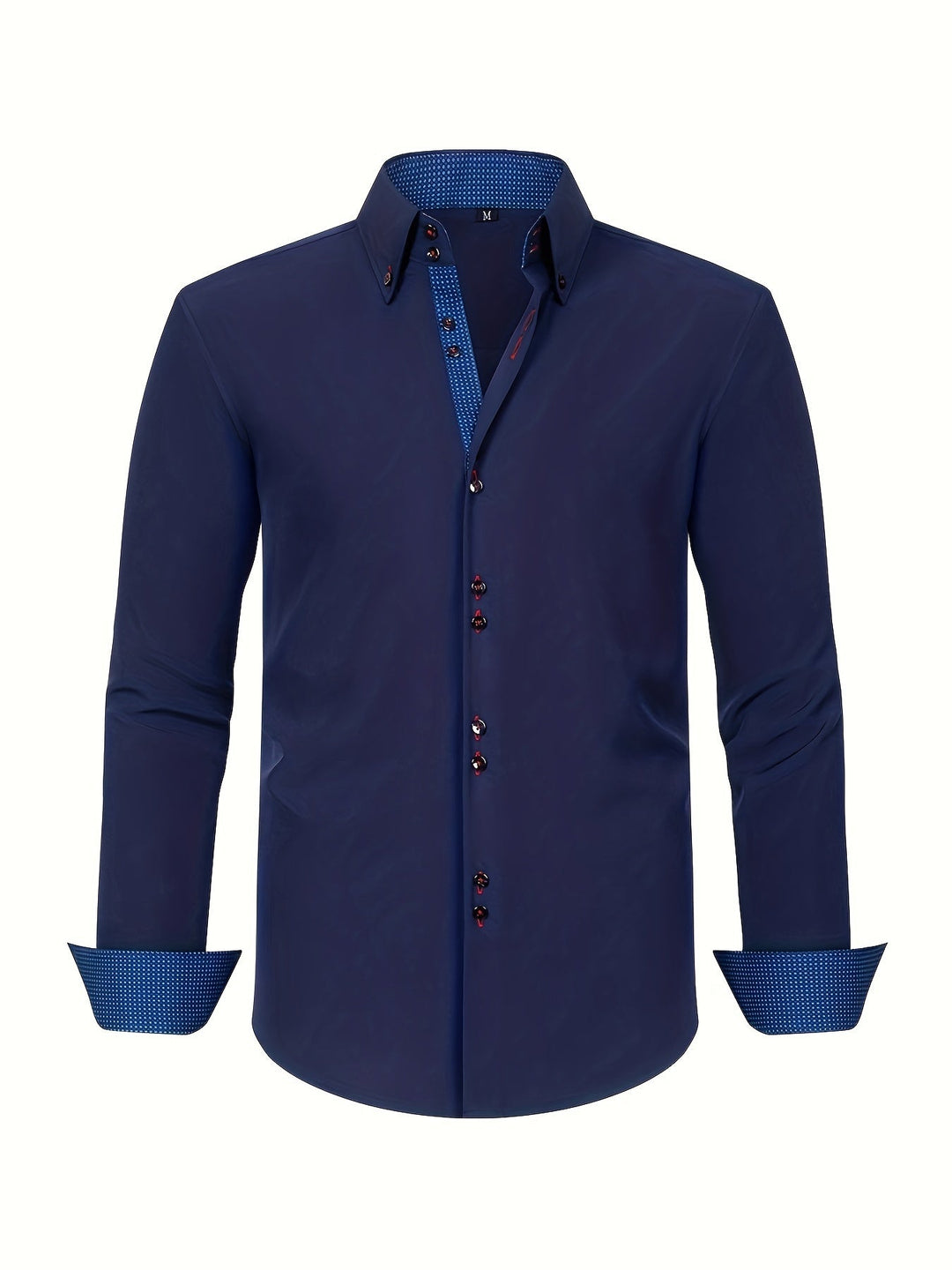 Mode Lumiére™ | CHEMISE ÉLÉGANTE LÉGÈRE AVEC DÉTAILS CONTRASTÉS