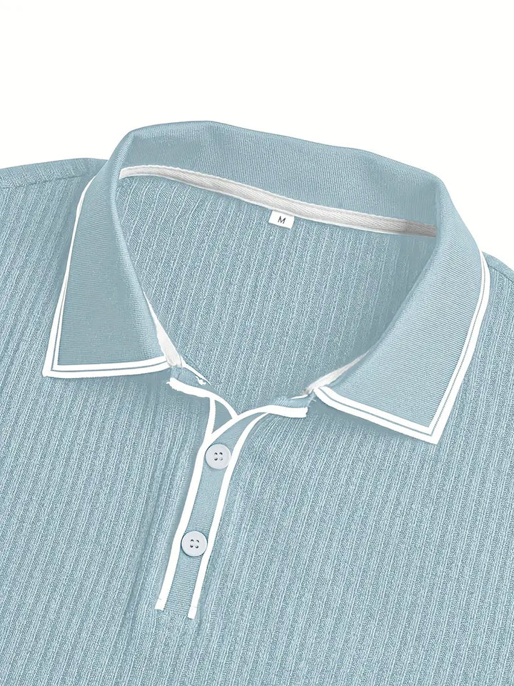 Mode Lumiére™| Polo élégant à manches courtes