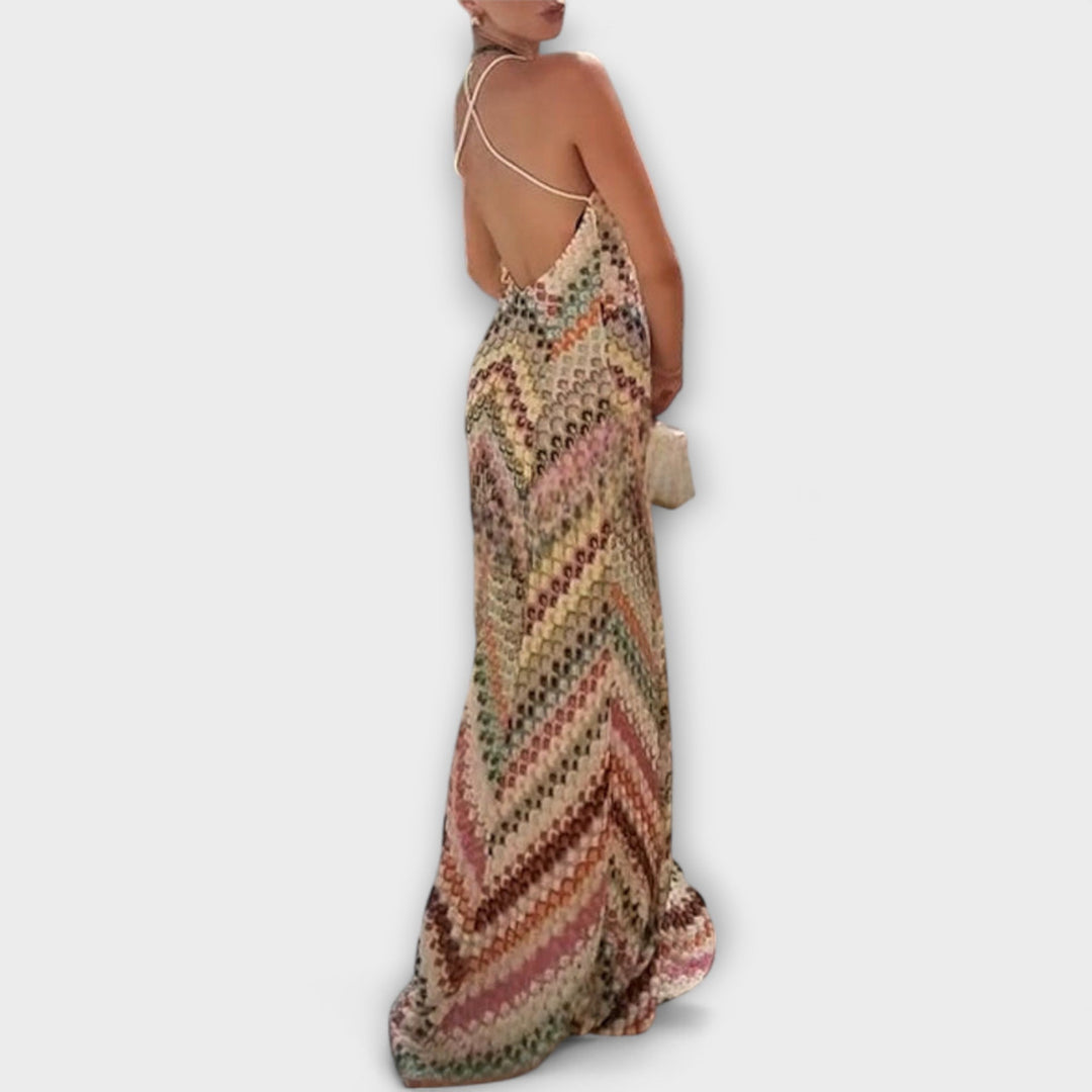 Remi - Maxi robe avec motif en chevrons colorés de Missoni