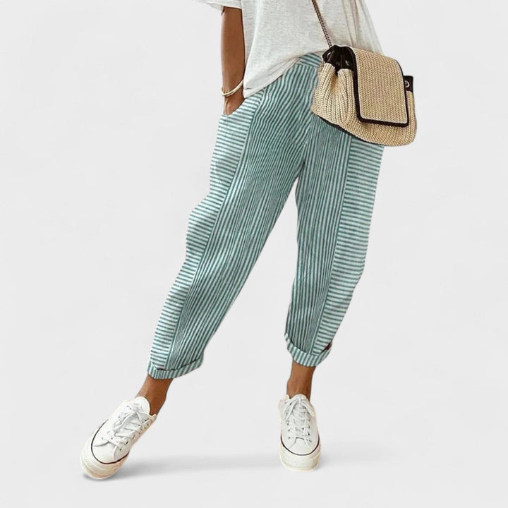 Lucía | Pantalons Rayés avec Style