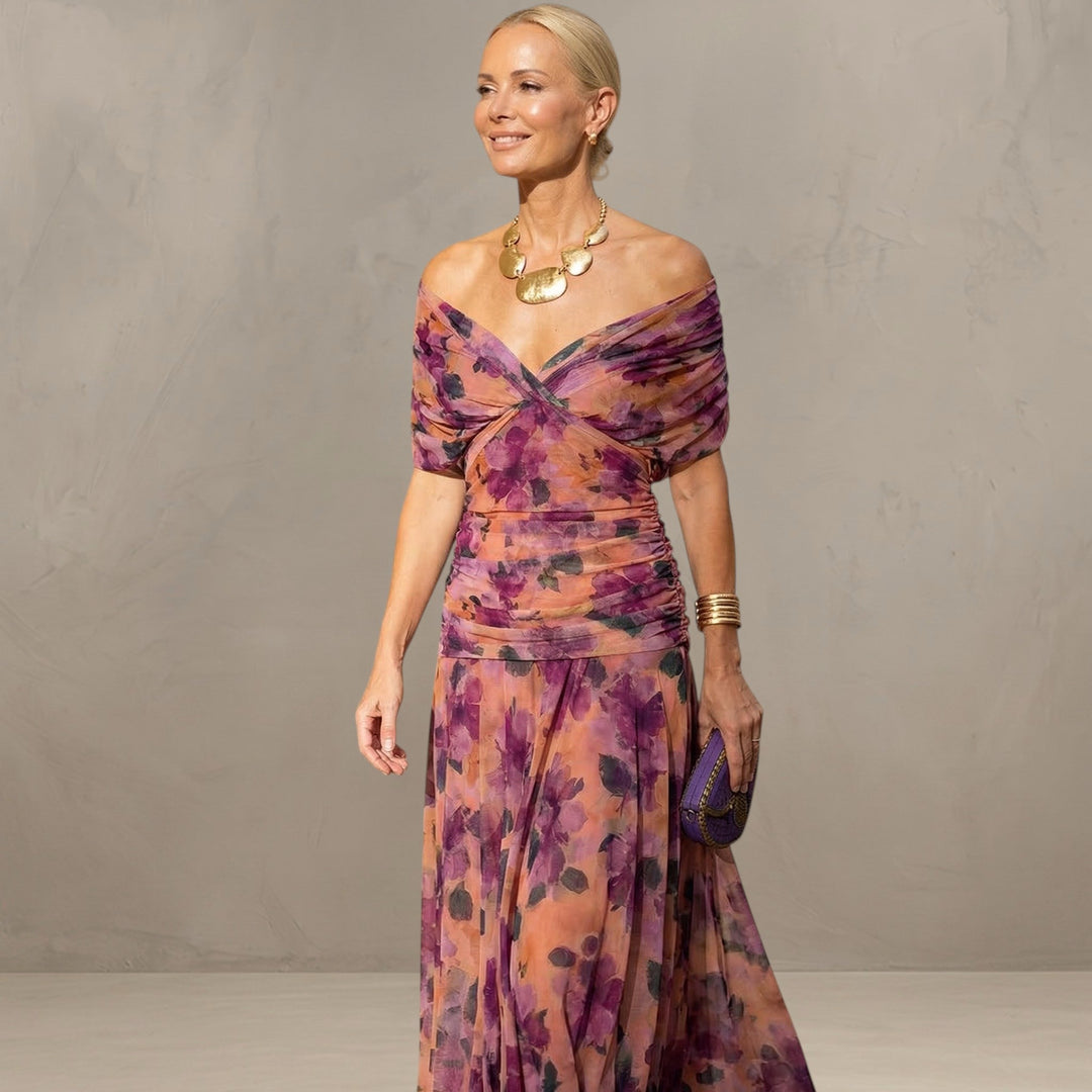 Mode Lumiére™ FLORENDRA | ROBE MAXI FLORALE