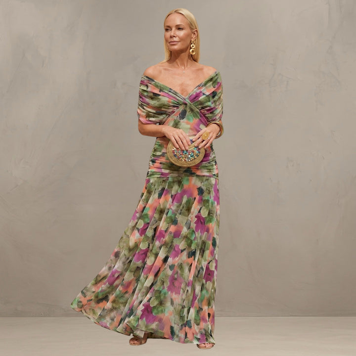 Mode Lumiére™ FLORENDRA | ROBE MAXI FLORALE