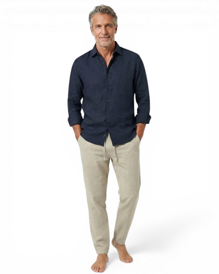Mode Lumiére™ | Tenue de plage en lin Matteo