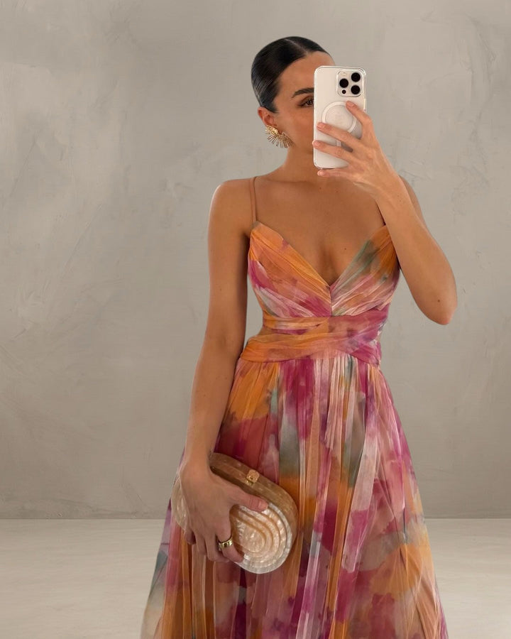 GRACE | ROBE ROMANTIQUE À COUCHES TRANSLUCIDES