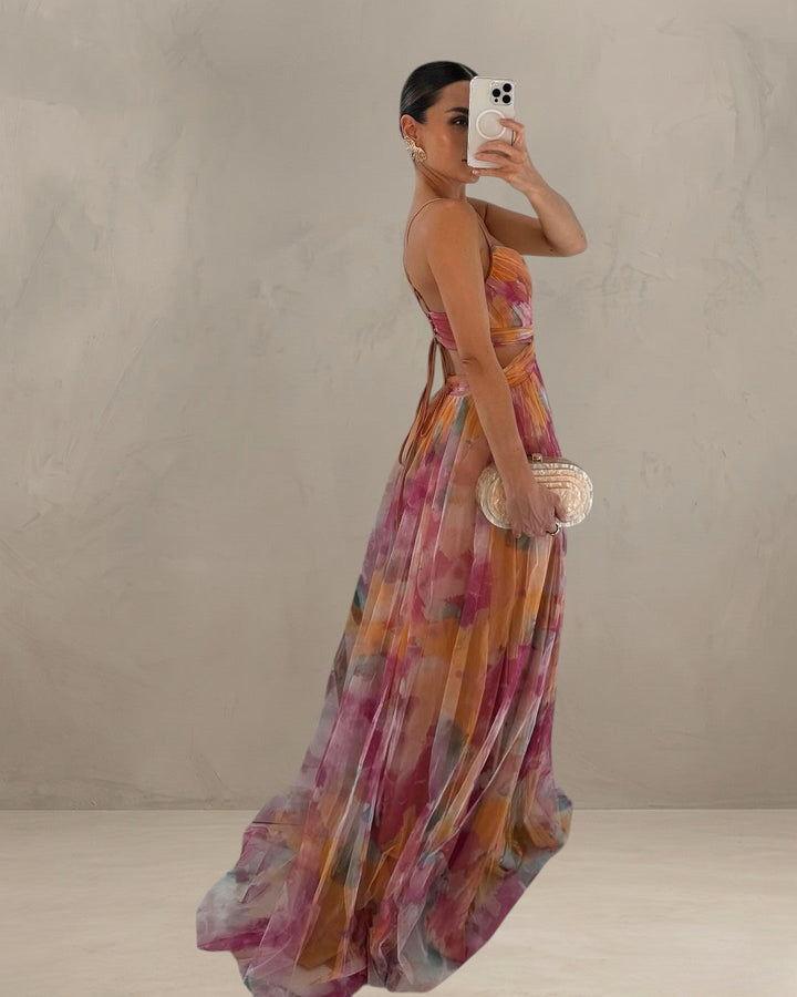 GRACE | ROBE ROMANTIQUE À COUCHES TRANSLUCIDES