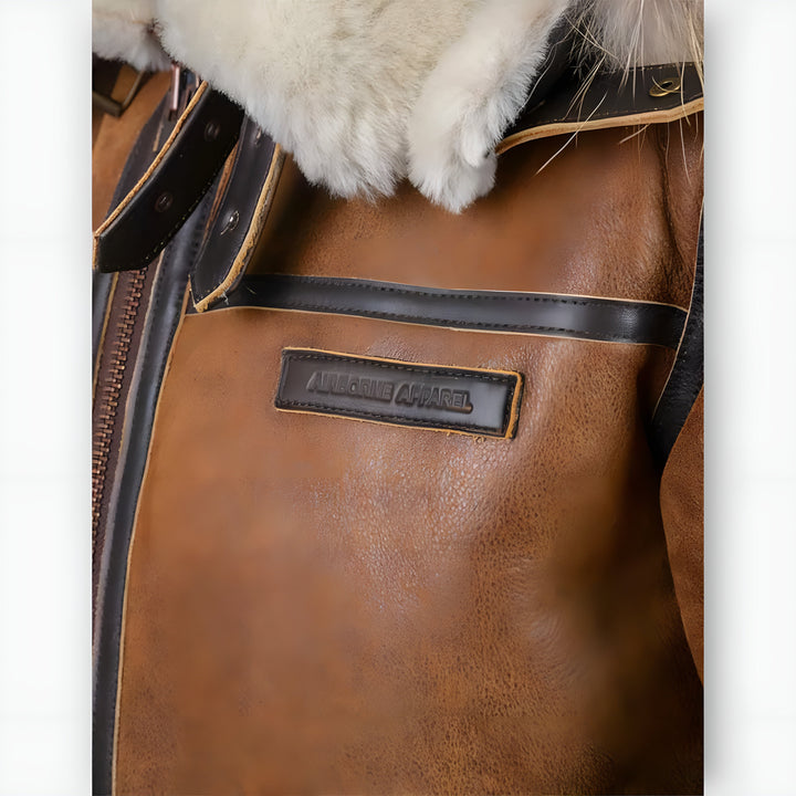 Aron™ | Blouson bomber avec capuche en fourrure
